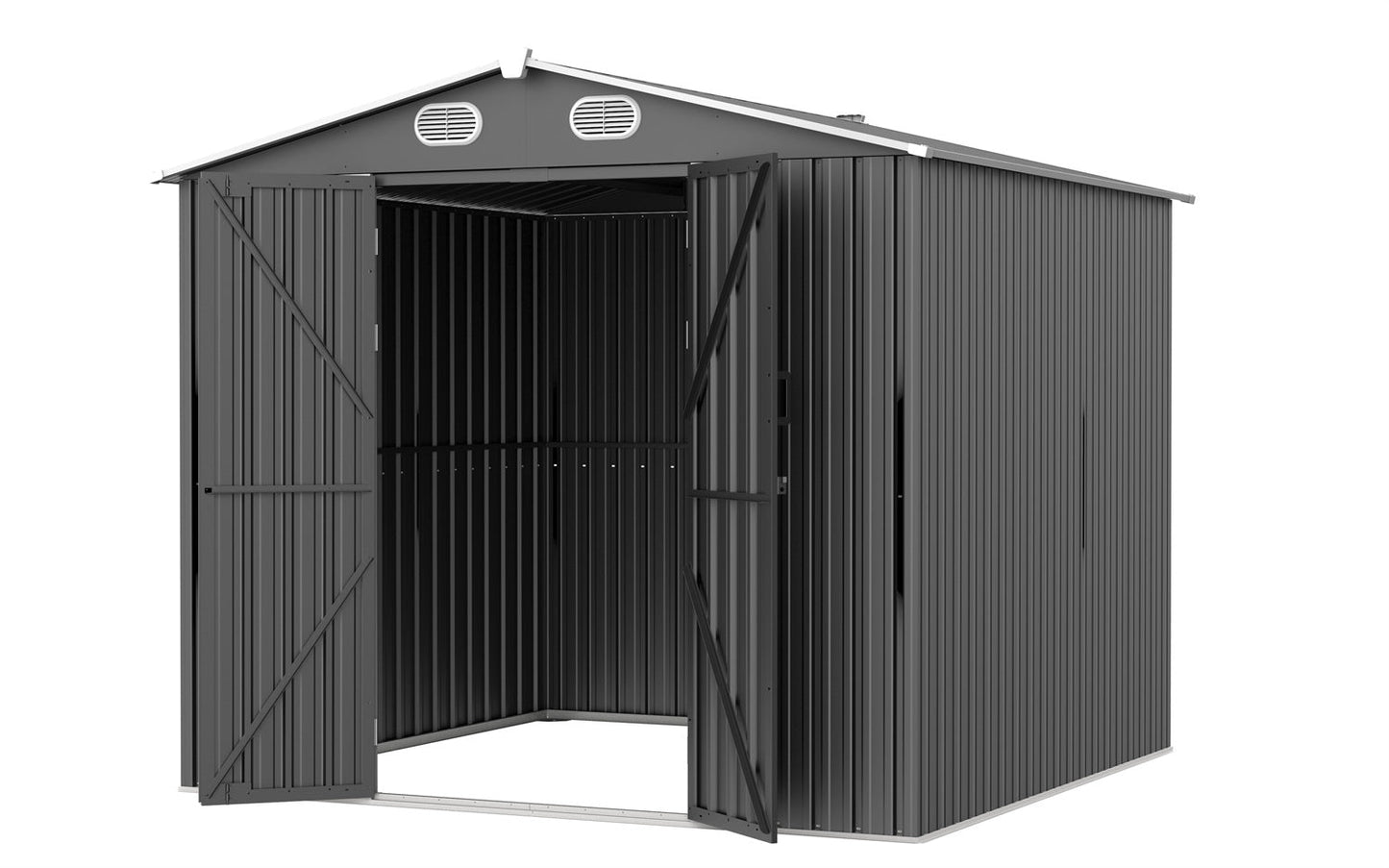 Garden Shed 8 x 8ft Shadow Grey